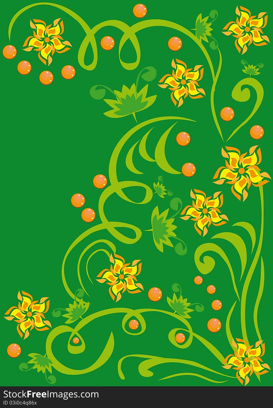 Abstract floral ornament