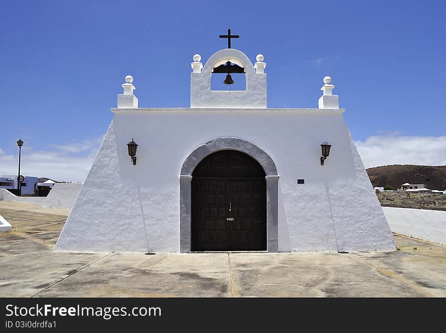 White Church in a village on Lanzarote. White Church in a village on Lanzarote.