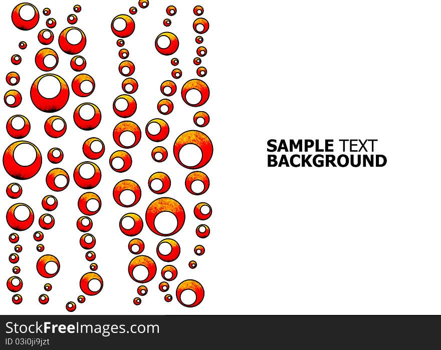 Grunge circles design background