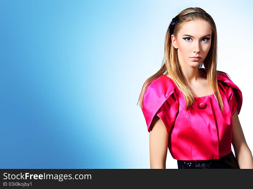 Red blouse