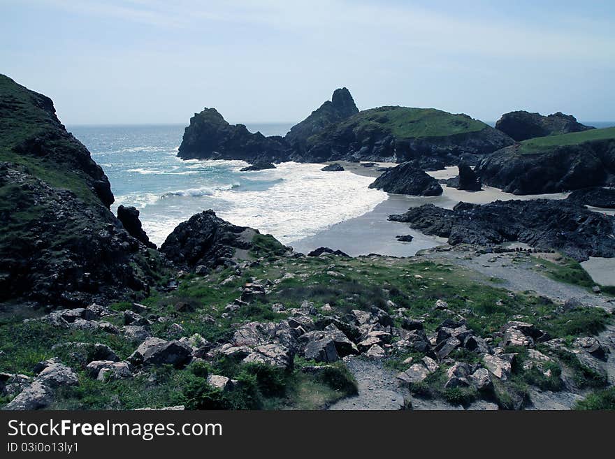 The bay at Kynance Cove