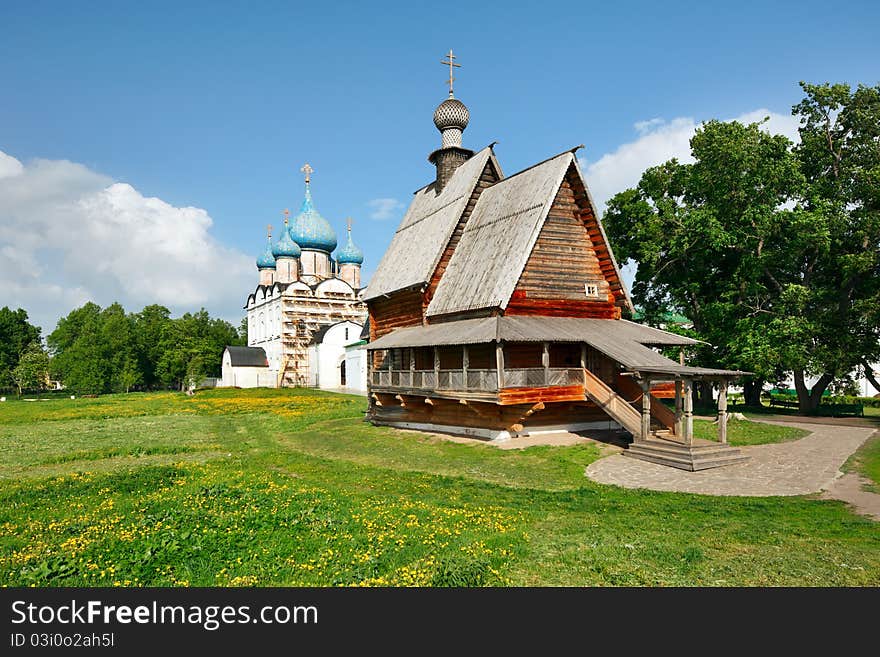 Wooden church Nikola s in Suzdal Kremlin.