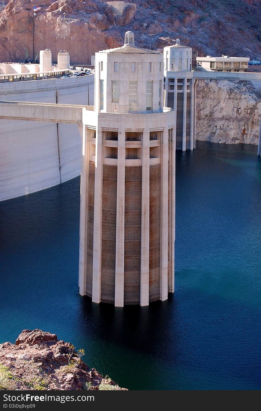 Photograph of the Hoover Dam Towers