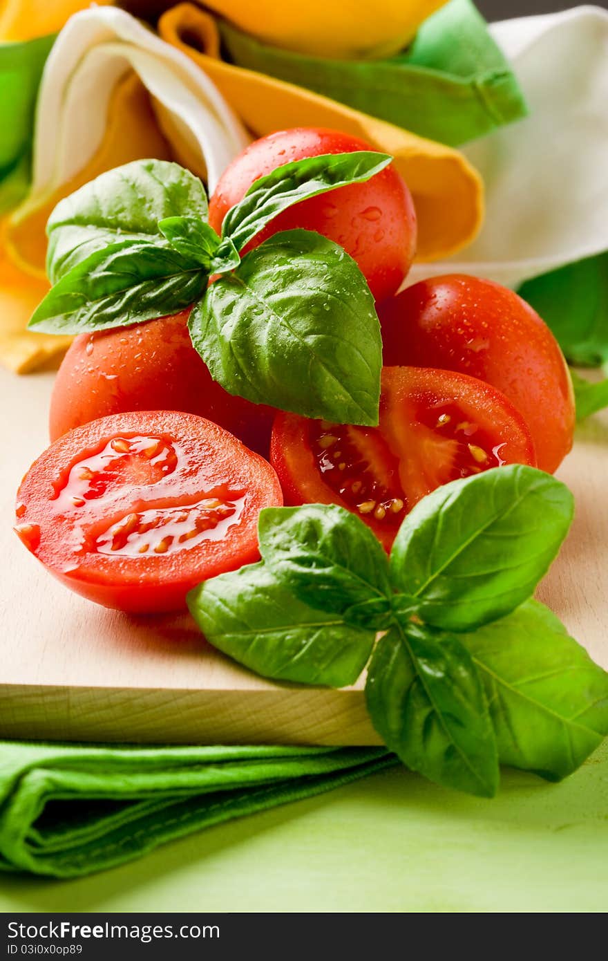 Tomatoes and Basil