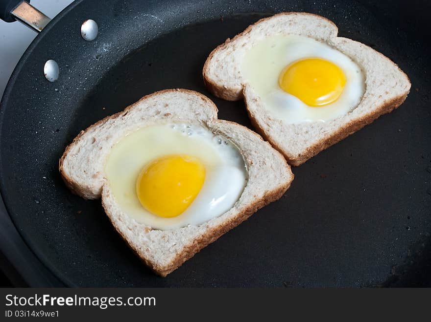 Fried Eggs And Toast