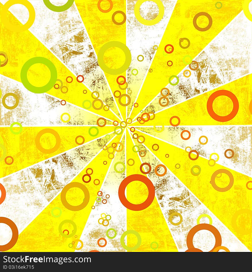 Abstract grunge sun rays background