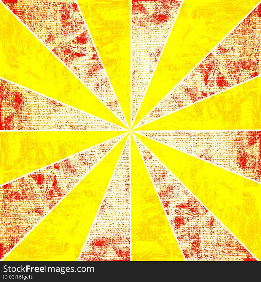 Abstract grunge sun rays background