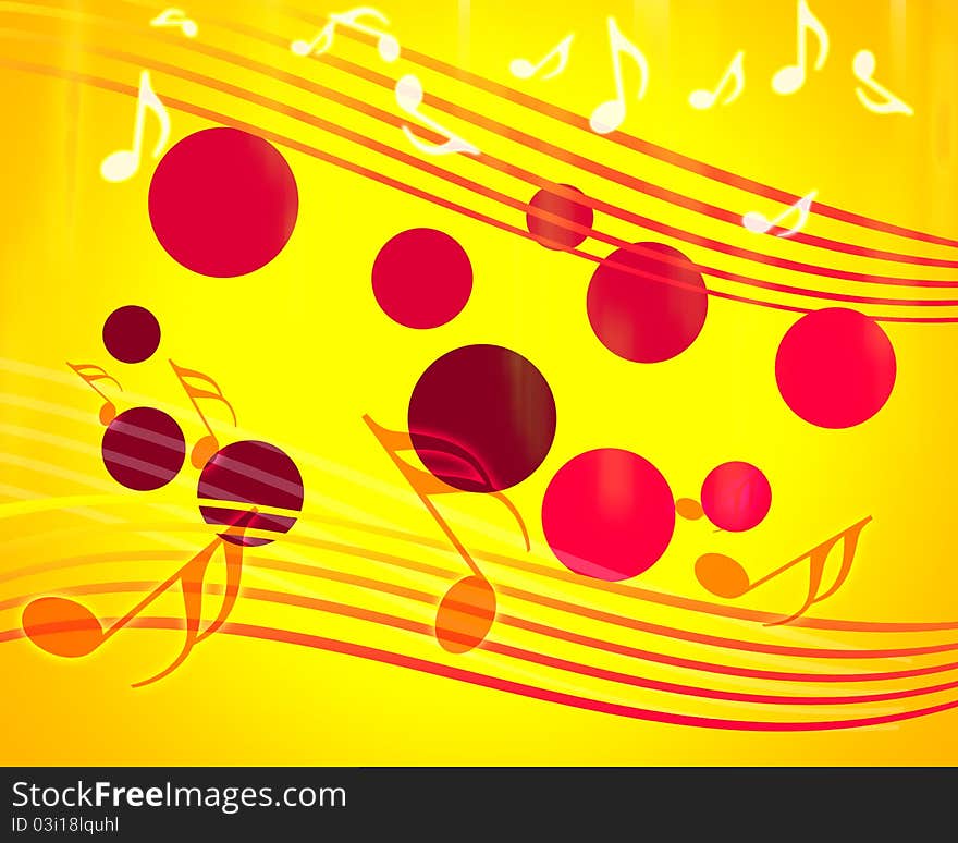 Abstract musical background