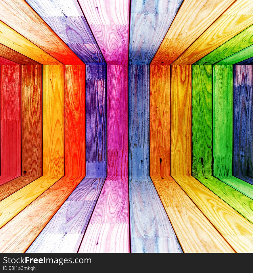 Colorful Wood Planks