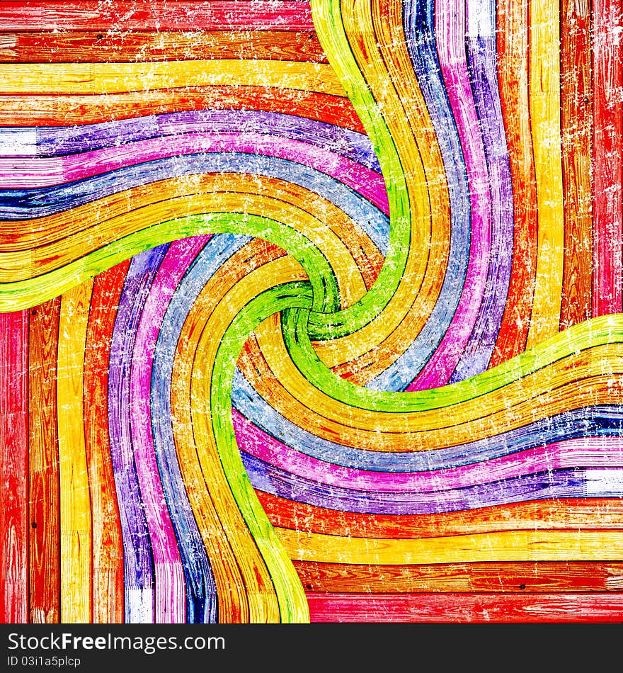 Abstract colorful wood planks background