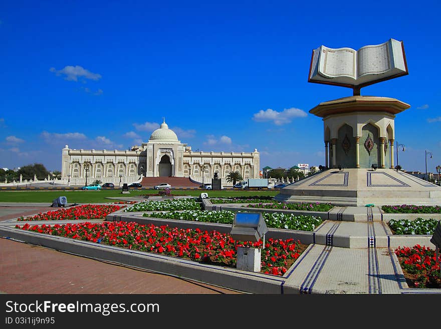 Sacred Islamic Al Koran Monument in U.A.E. Sacred Islamic Al Koran Monument in U.A.E.