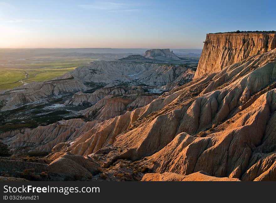 Eroded desert