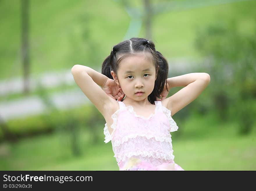 Child playing in the park, taken on june 1 children's day