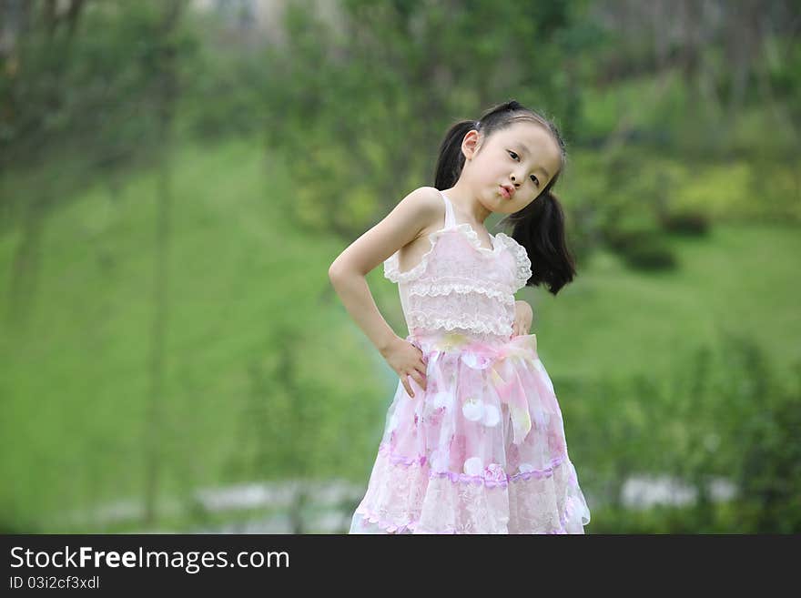 Child playing in the park, taken on june 1 children's day