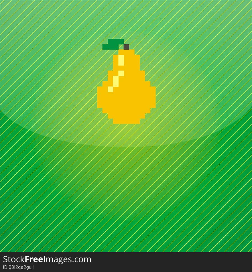 Vector illustration of background from pear