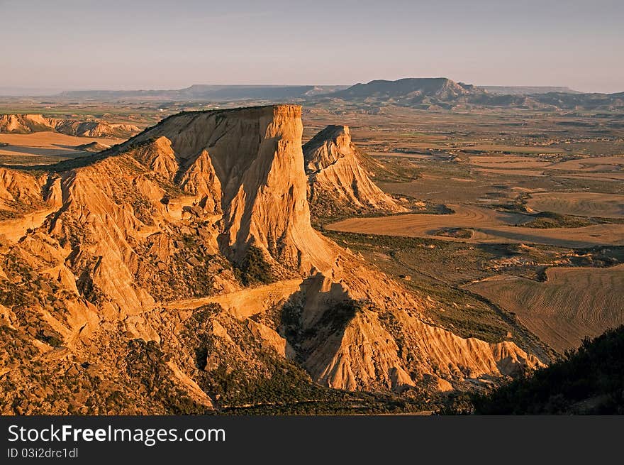 Eroded desert near Pamplona,Spain