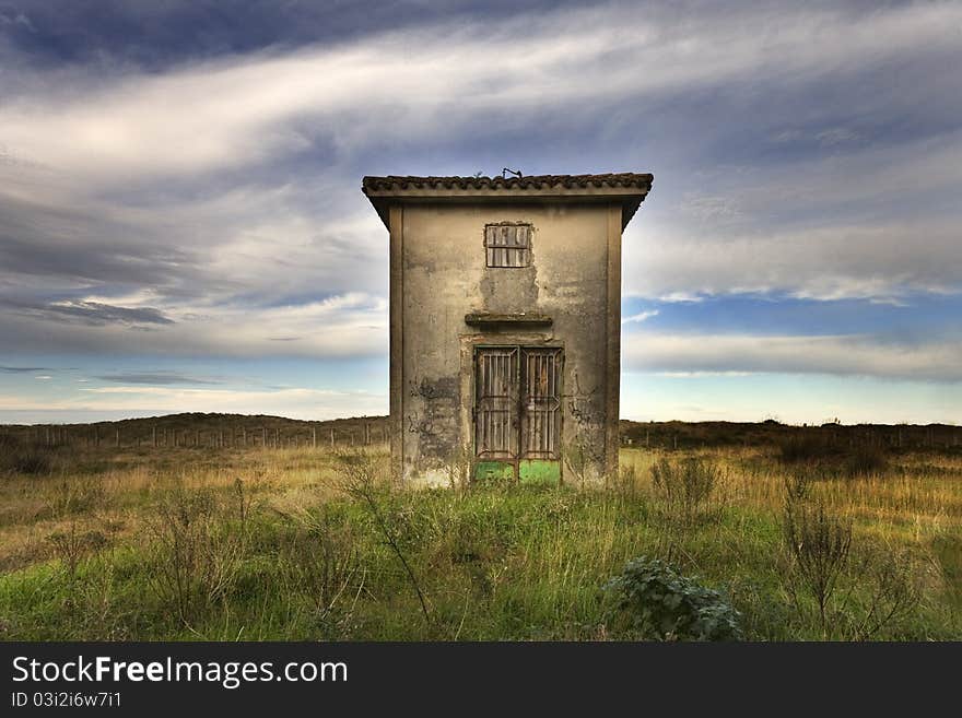 Little house on the coast. Little house on the coast