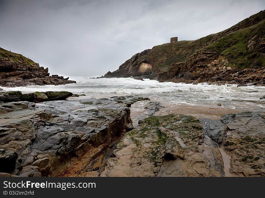 Storm in the hermitage of Santa Justa. Storm in the hermitage of Santa Justa