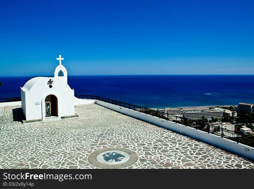 Little church in Rhodes ,Greece