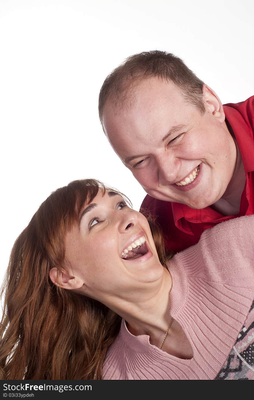 Beautiful family smiling