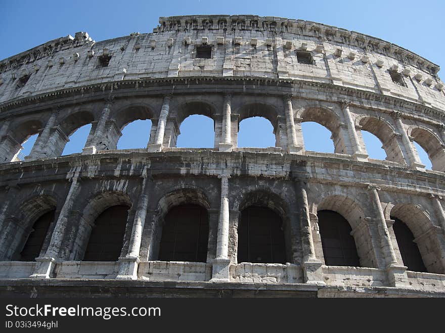 The coloseum. Romanity's symbol and most famous monument of the city