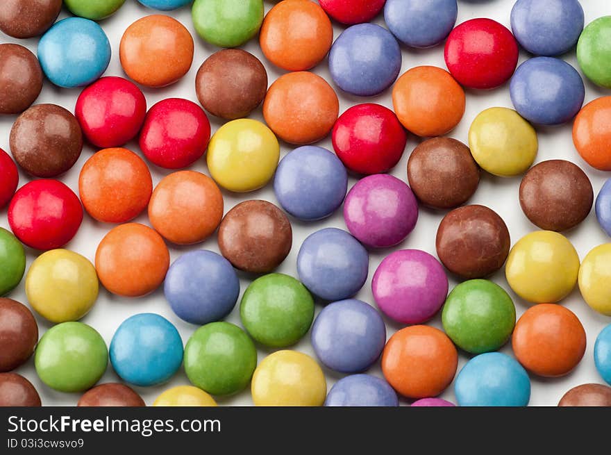 Background of round clorfull candys. Background of round clorfull candys