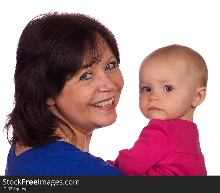 Grandmother and granddaughter