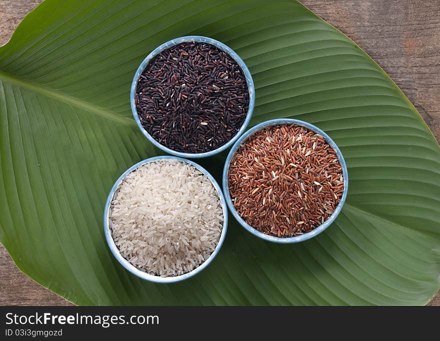 Three kind of rice