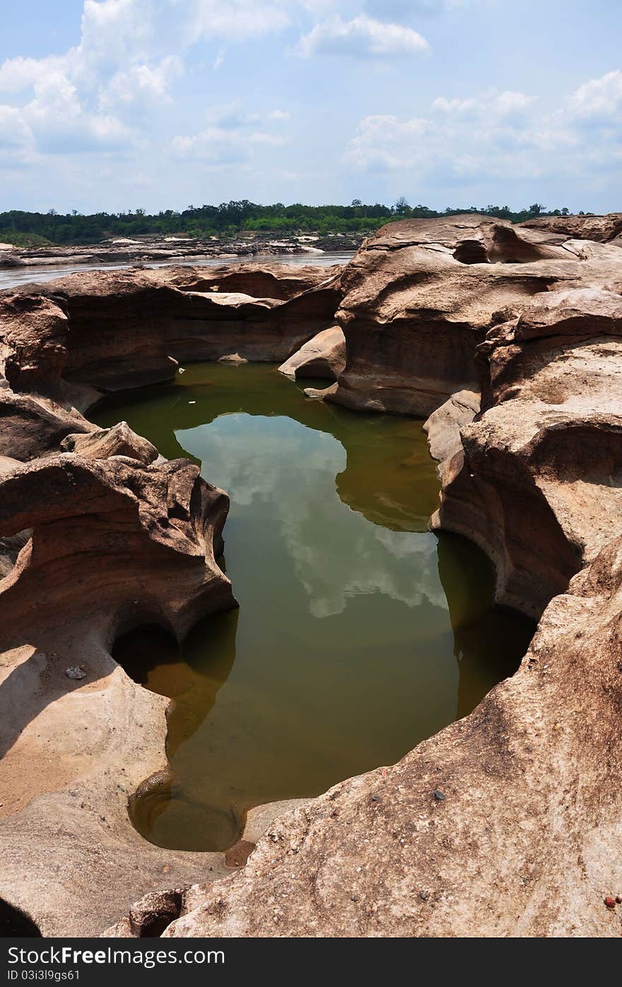 Sam pan bok - Grand canyon of thailand at Ubonratchathani