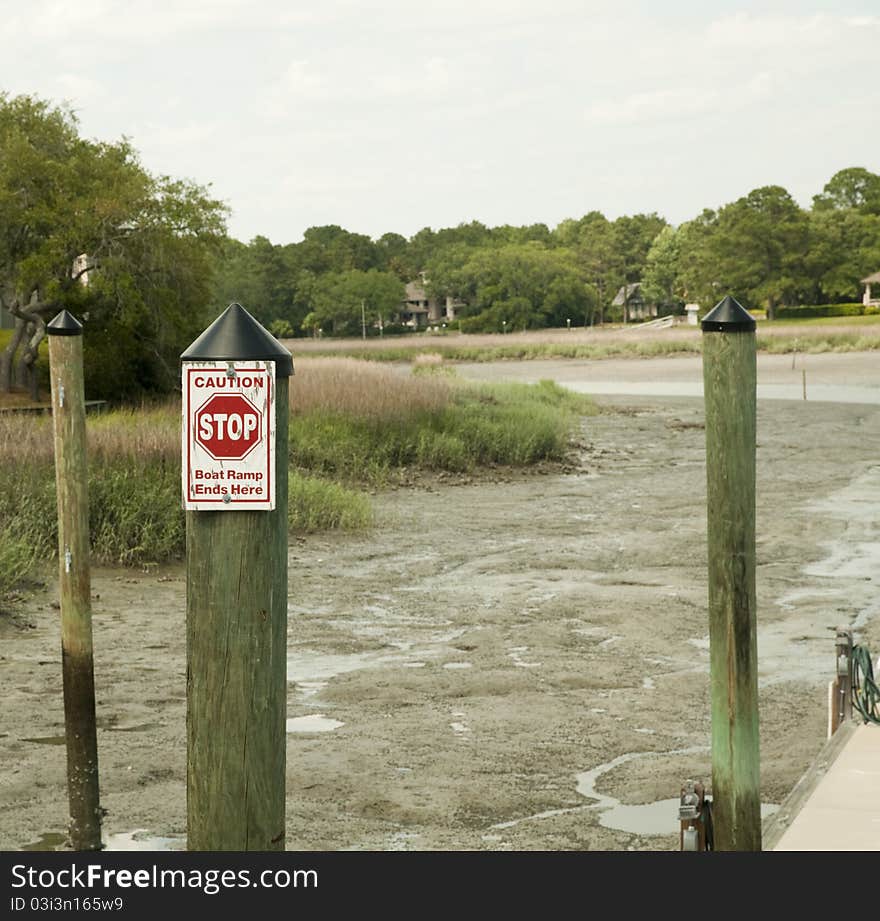 Boat Ramp Sign