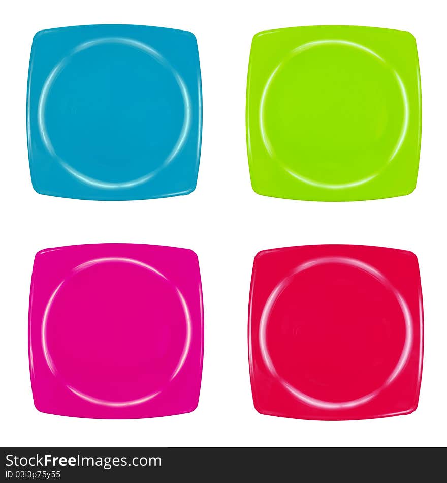 Square plastic dish