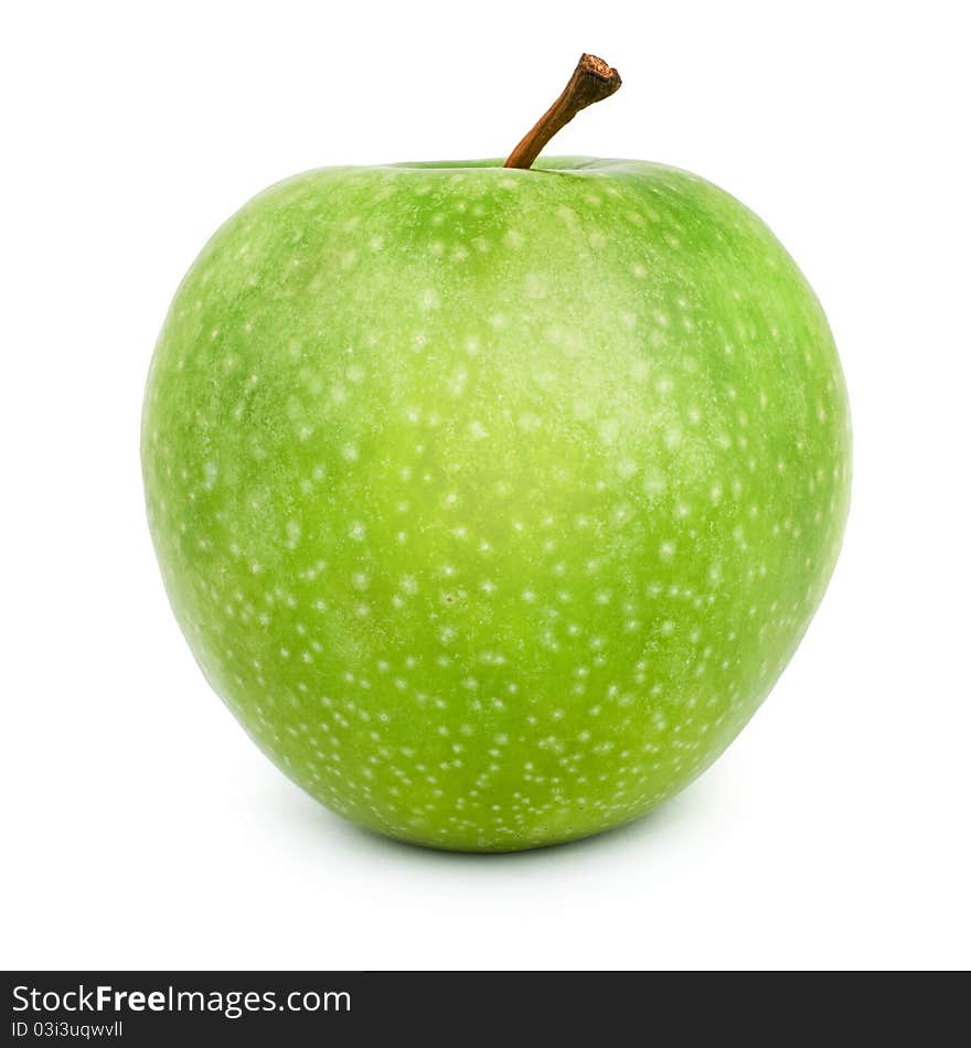 Green apples Isolated on a white background