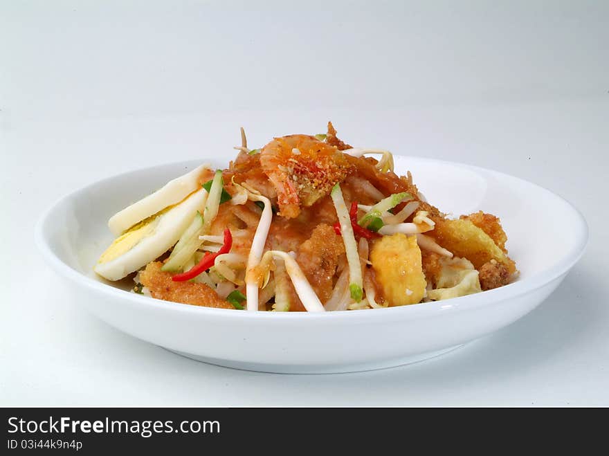 Mee rojak - malaysian indian food. Mee rojak - malaysian indian food