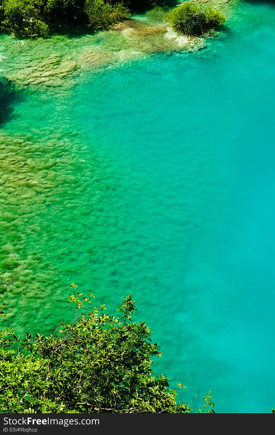 Peaceful lake at Plitvice, Croatia