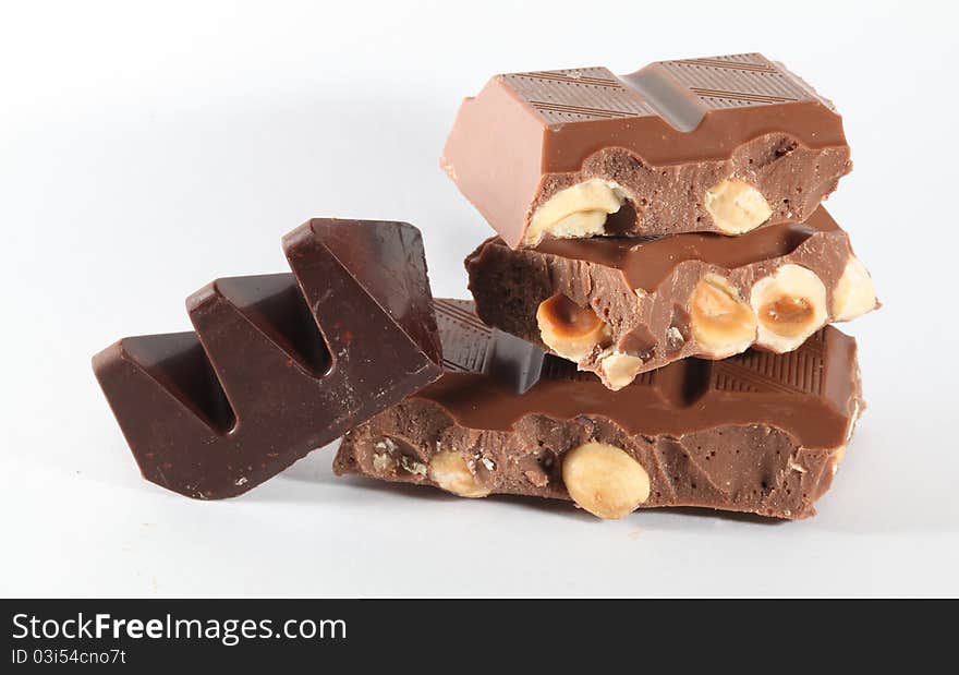 Chocolate pieces