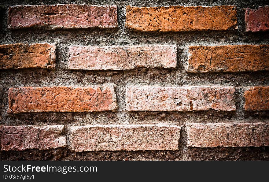 Plaster background with brick wall. Plaster background with brick wall