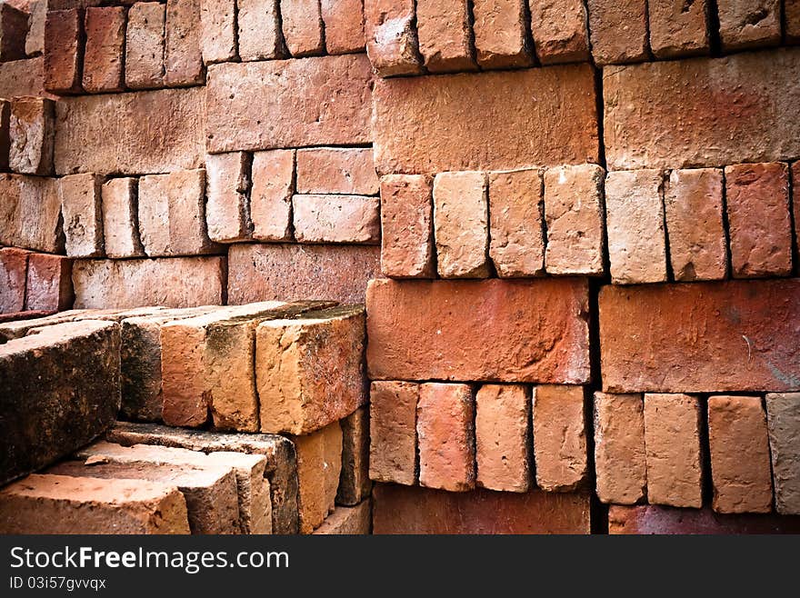 Plaster background with brick wall. Plaster background with brick wall