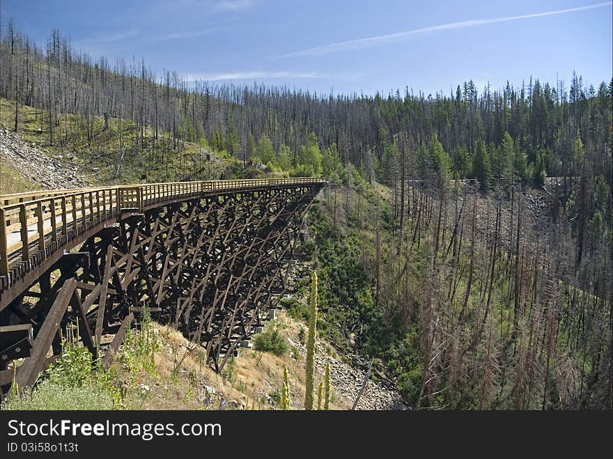 Trestle in Myra Canyon