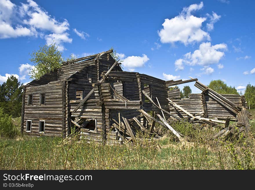 Abandoned Log House