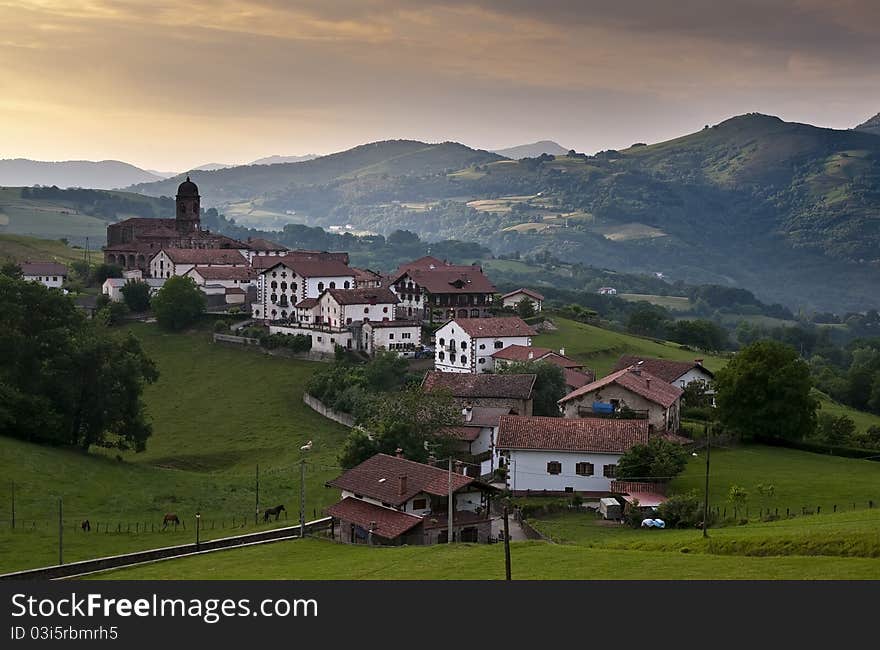 Mountain village in the north of Spain