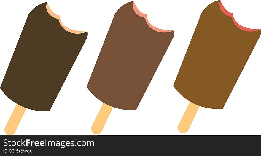 Icecream chocolate dessert illustration art