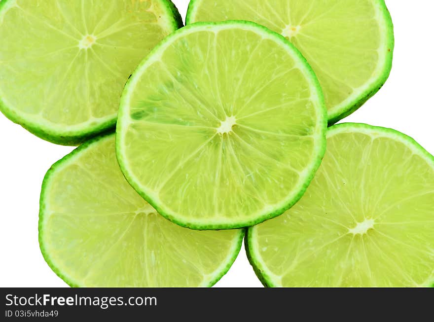 Slice Green Lemons