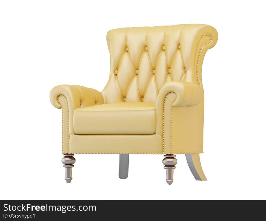 Luxurious Armchair Isolated