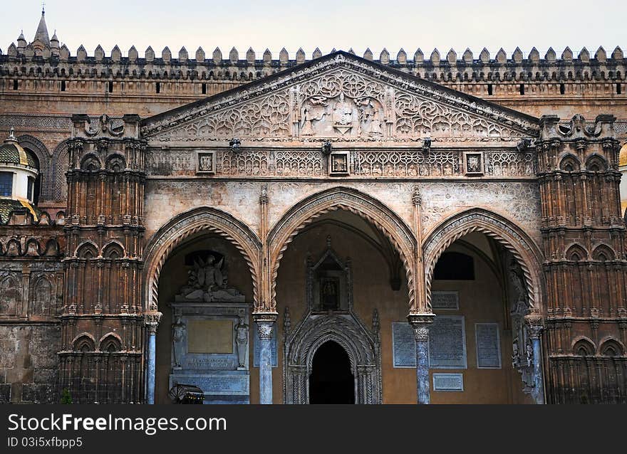 Norman arab cathedral in Palermo, Sicily. Norman arab cathedral in Palermo, Sicily