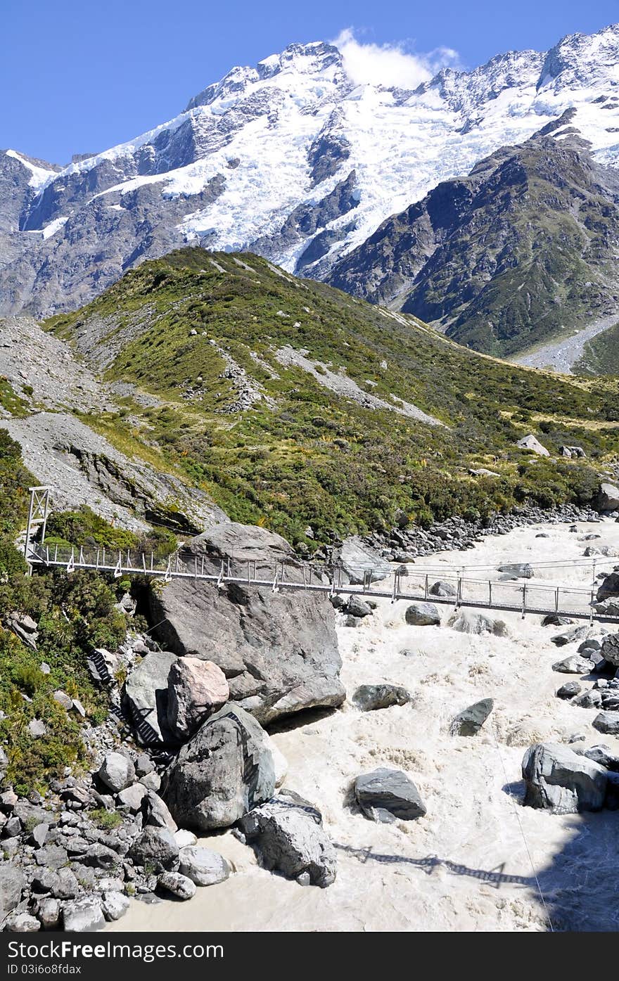 Treekking to Mount Cook