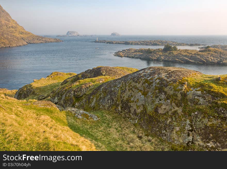 View of a coast in eastern Norway. View of a coast in eastern Norway