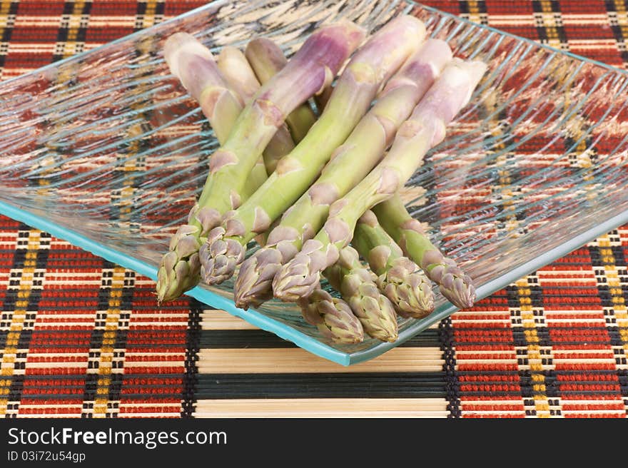 Raw asparagus