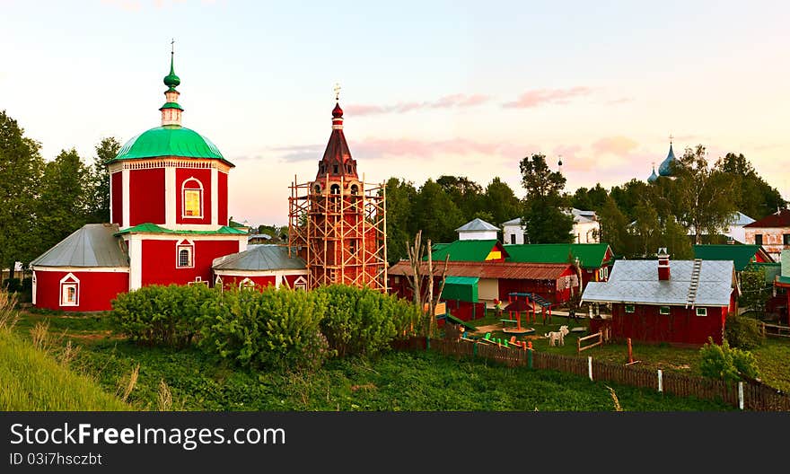 Suzdal is a ancient russian town. The history of the town dates back to at least the year 1024. For centuries it functioned as the capital of several Russian principalities. It forms part of the Golden Ring. It was granted city status in 1777.  the town rose in prominence as a religious center with numerous monasteries and a remarkable ratio of churches to citizens. Suzdal is a ancient russian town. The history of the town dates back to at least the year 1024. For centuries it functioned as the capital of several Russian principalities. It forms part of the Golden Ring. It was granted city status in 1777.  the town rose in prominence as a religious center with numerous monasteries and a remarkable ratio of churches to citizens.