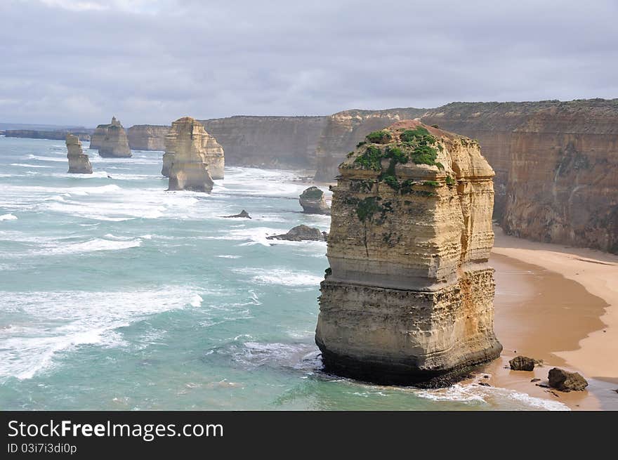 Twelve Apostoles along Great Ocean Road, Victoria. Twelve Apostoles along Great Ocean Road, Victoria