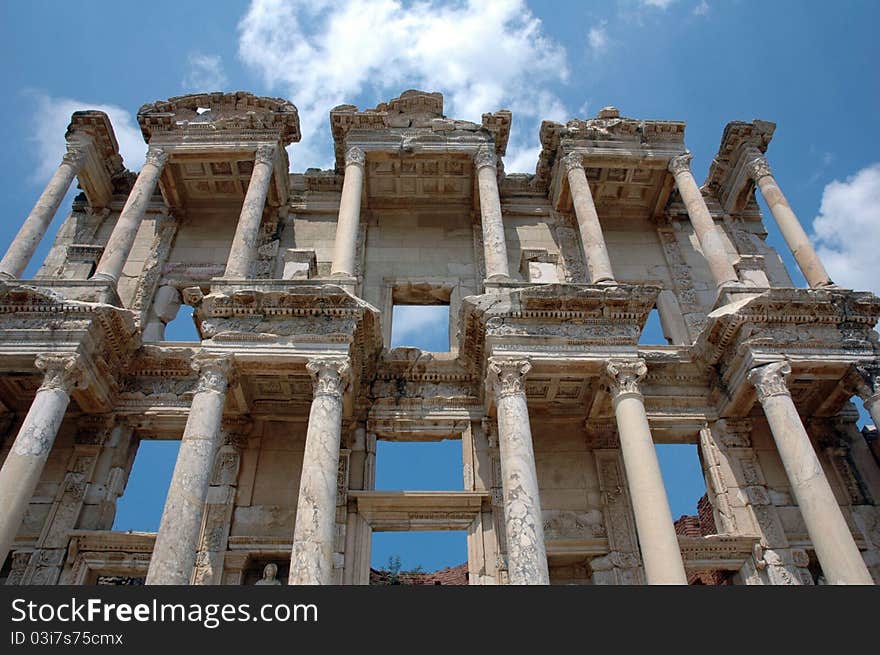 Celsus Library in Ephesus Turkey. Celsus Library in Ephesus Turkey